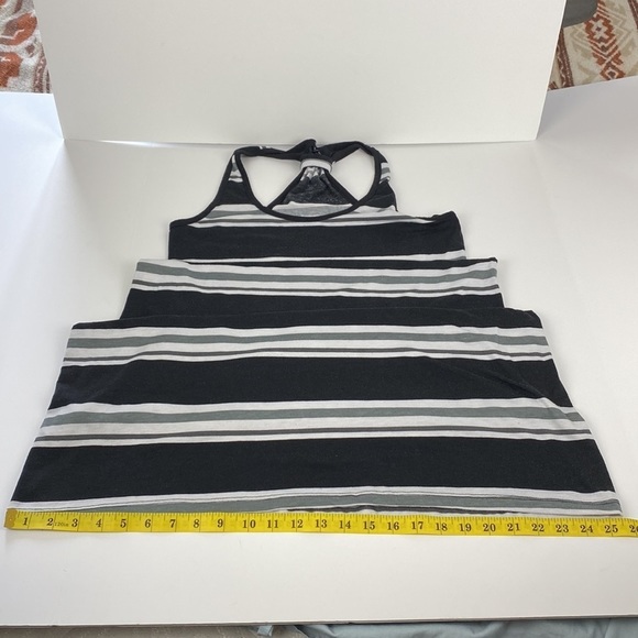 Striped Black and White Maxi Dress - Picture 9 of 16